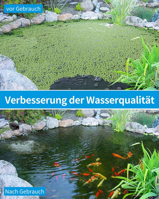Luchtpomp op zonne-energie, Oxygenator, outdoor zwembadpomp met zuurstofbuis en luchtbellensteen, voor de watercirculatie in de tuin — afbeelding 3