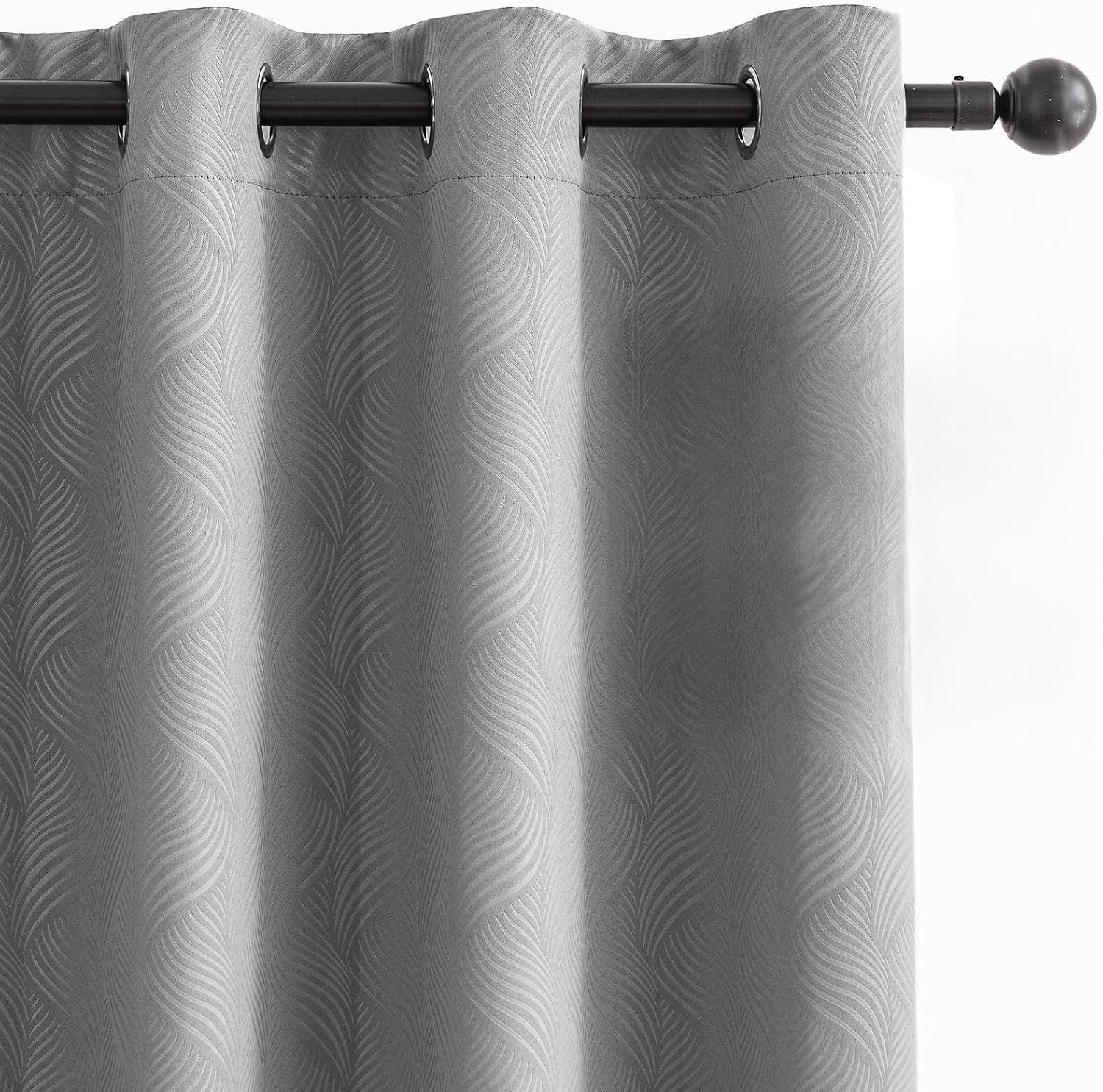 Gordijnen met ringen, set van 2, 140x160 cm