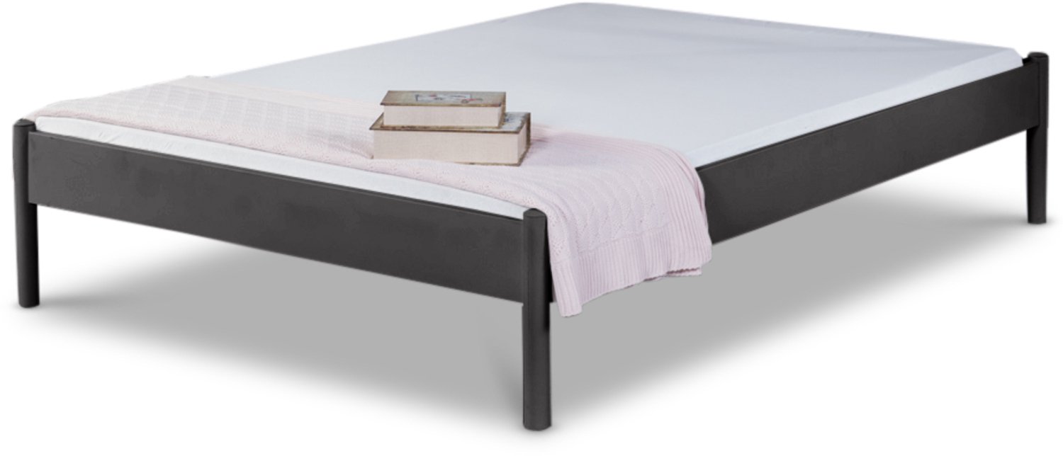 Bed Box Wonen Alice metalen bed Antraciet 140x210 cm