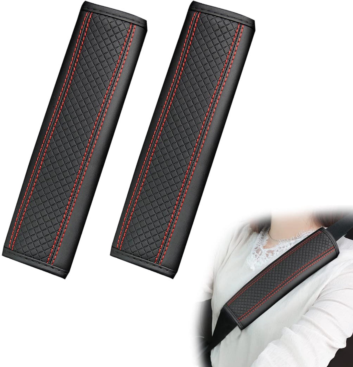 Set van 2 Zachte Autogordelpads voor Comfort