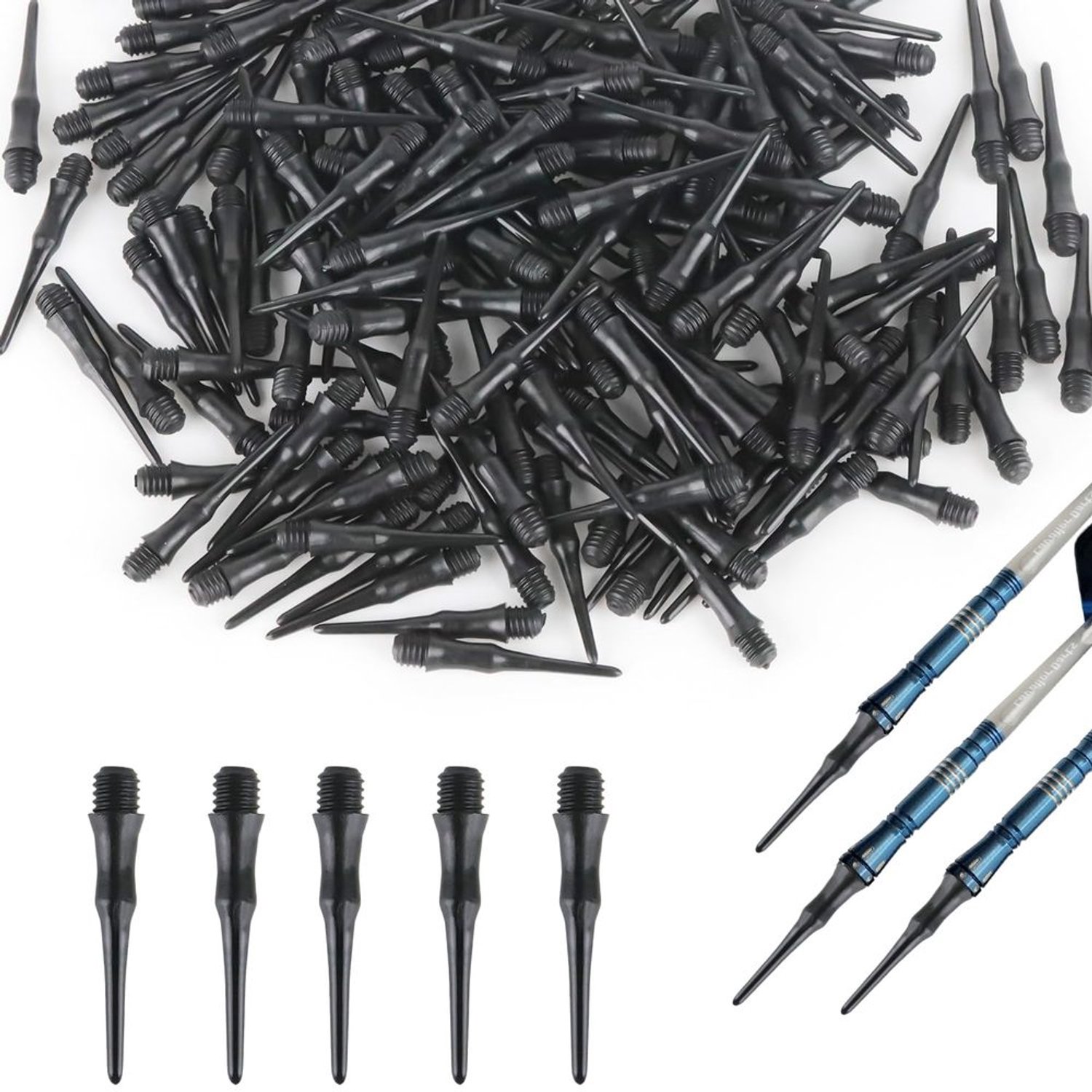 200 Stuks Zachte Dart Tips voor Verbetering van Je Dartvaardigheden