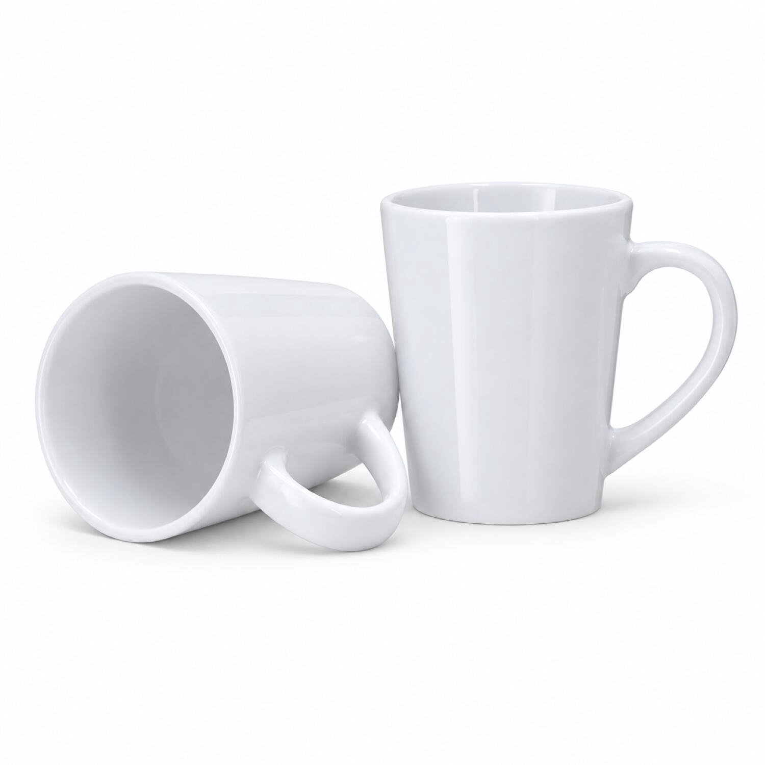 Bellatio Design Koffiekopjes Victoria - 1x stuks - ivoor wit - 230 ml - mokken - keramiek - senseo nespresso dolce gusto formaat