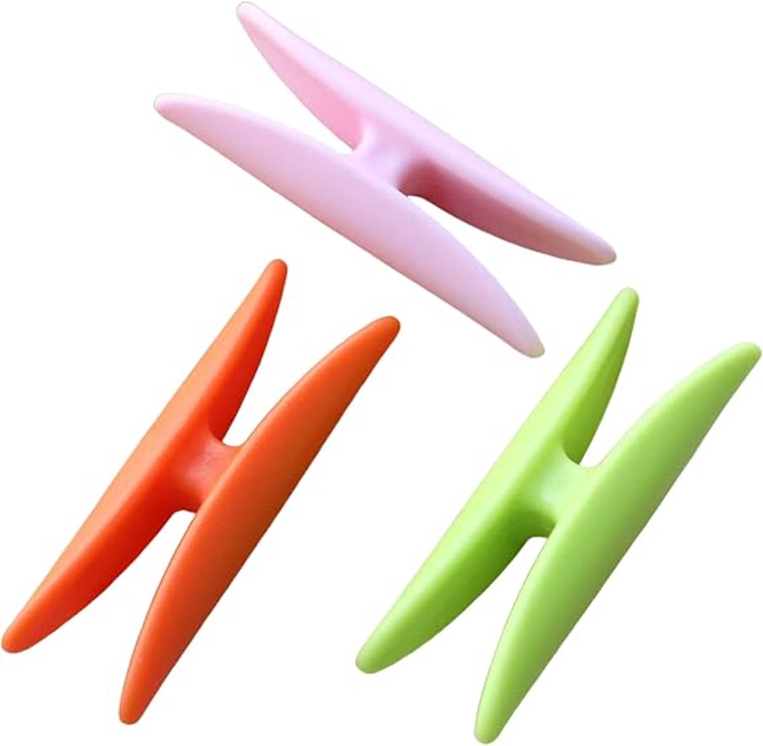 Handgreep voor boodschappentassen, set van 3, meerkleurig, 9,5 x 3,5 cm, drager voor boodschappentassen