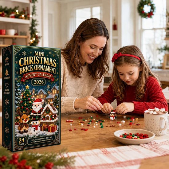 Adventskalender 2026 - kerstkalender - kerst adventskalender - 24 ornamenten - adventskalender kinderen - kerstversiering - kerst cadeautjes - Feestelijke Sfeer Creëren - Kerst Cadeau - voor Kinderen en Volwassenen — cadeau in Spellen & Speelgoed - foto 6