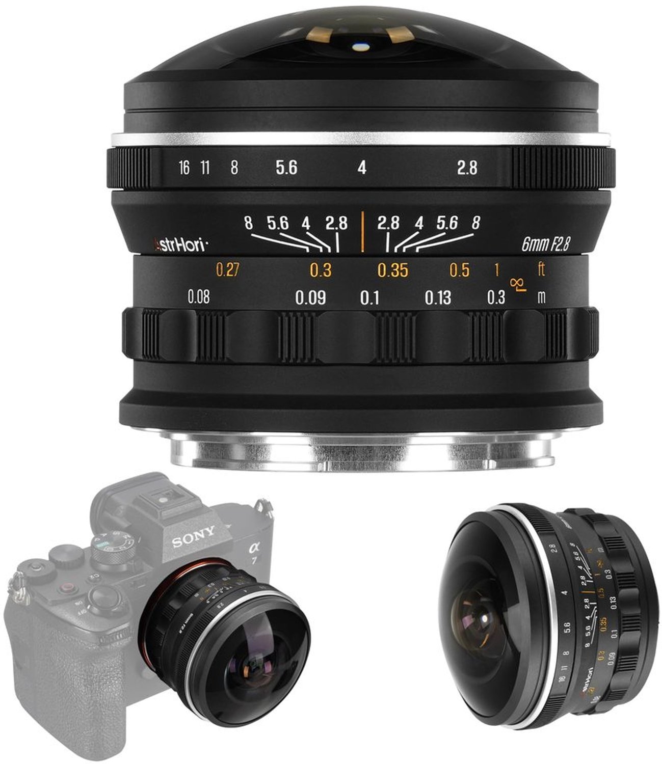 6mm F2.8 Full Frame Circular Fisheye Lens voor Landschapsfotografie