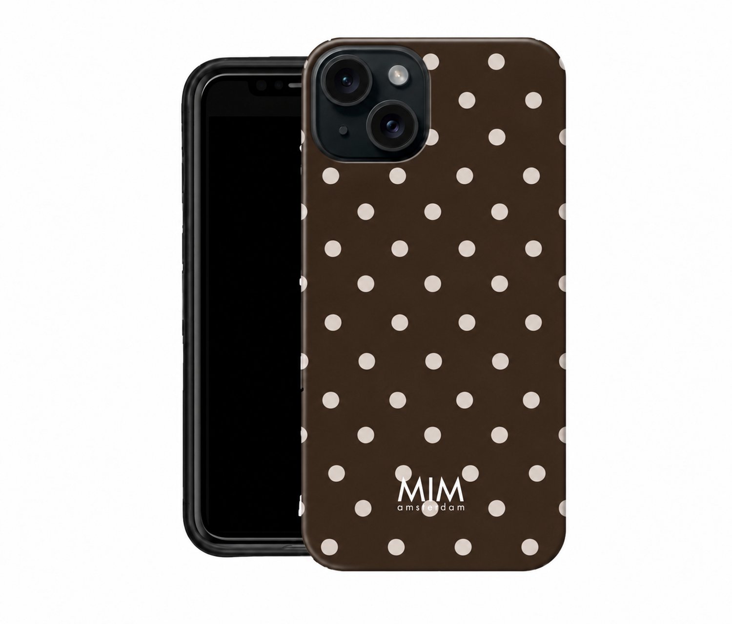 MIM Amsterdam - Spot On - Geschikt voor iPhone 16 - Telefoonhoesje - Shockproof Case - Stippen Hoesje - Beschermhoes - Trendy Phone Case