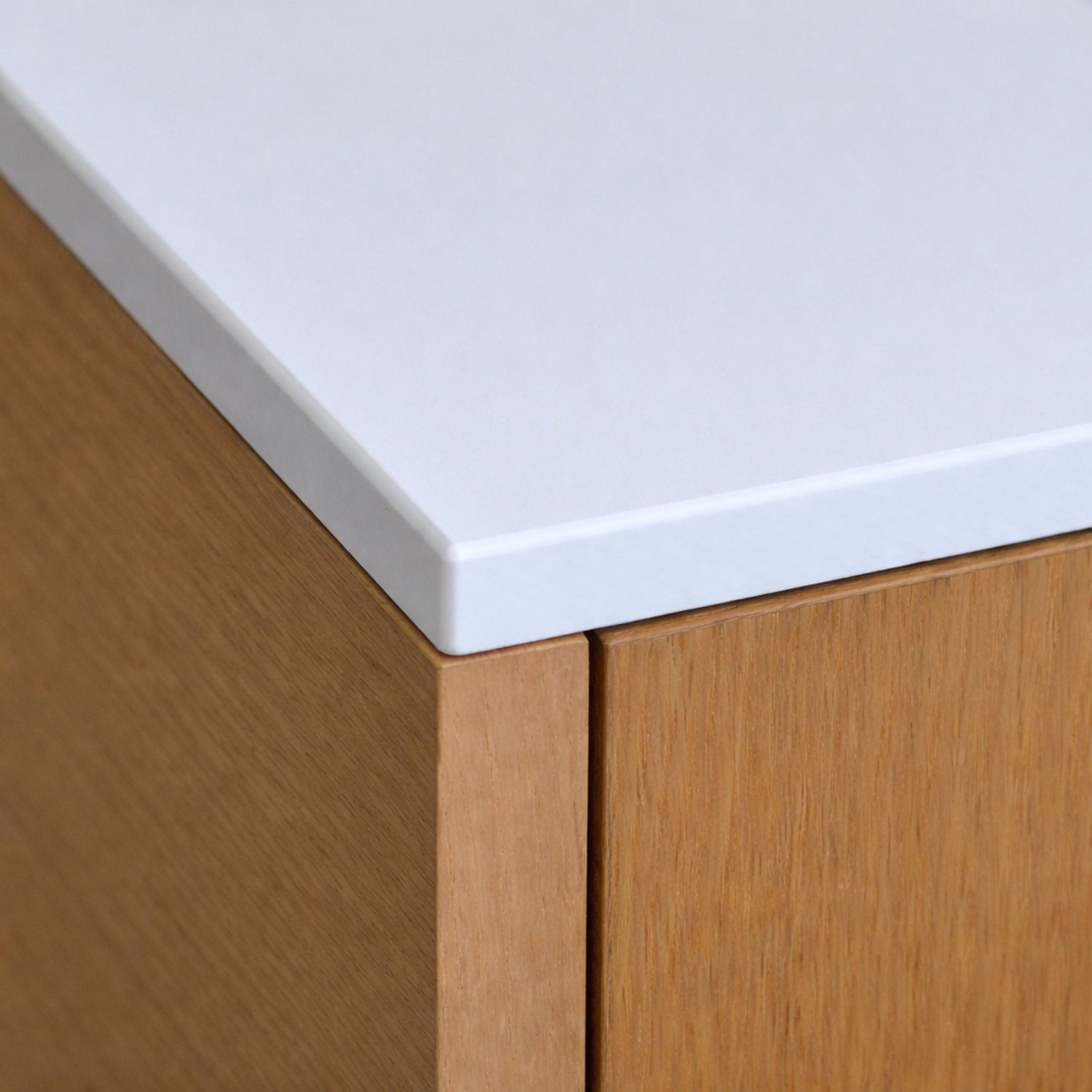 KOLM Kronospan Slim Line - HPL-keukenblad - 40 × 60 cm - Sneeuwwit - 12 mm waterbestendig