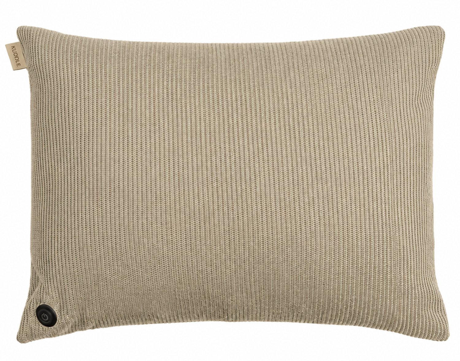 Bol.com Kuddle Warmtekussen Oplaadbaar - Gebreid 'Sand Beige' 45x60cm - Draadloos & Elektrisch - Inclusief Powerbank aanbieding