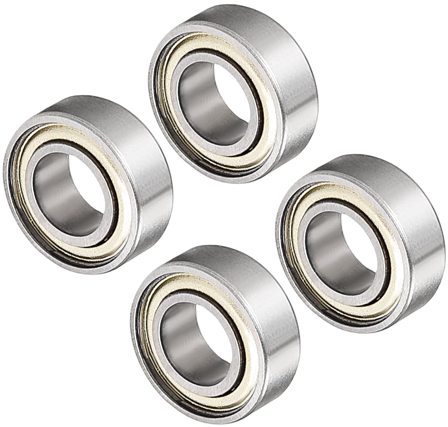 Kogellagers 687ZZ 7 mm ID koolstofstaal dubbele afscherming voor motor skateboards en scooter wielen 4 stuks m-winkel