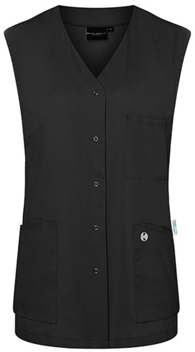 Karlowsky Sleeveless Kasack Essential KY141 Zwart