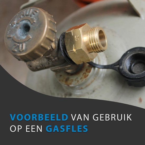 Adapter Set voor Gasflessen - 4-Delig Euro Vulset D1-D4 - Voor EU Gebruik — afbeelding 4