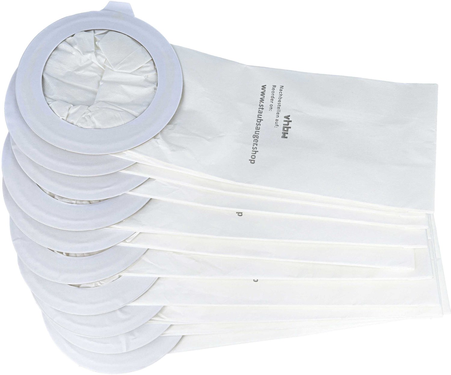 VHBW 30 stuks stofzakken, compatibel met Nilfisk Adgility 6X, Comfort Pak 6 en Back Vac 6 stofzuigers – 21 cm x 16 cm, wit
