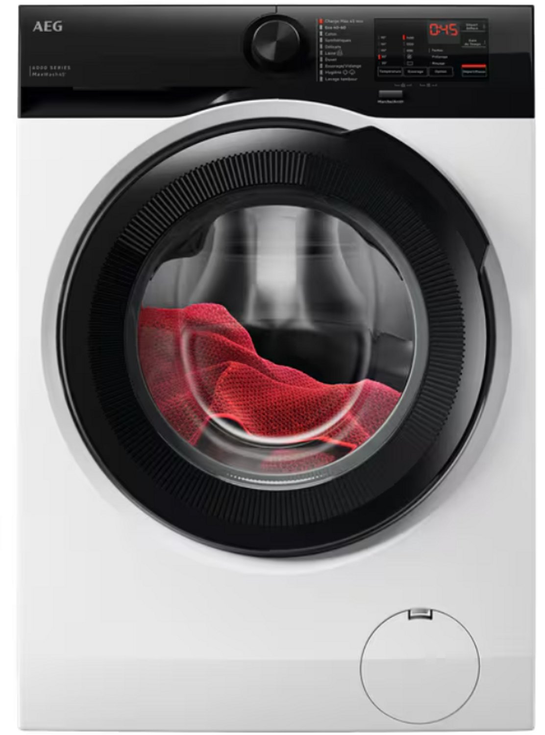 AEG LFE6ED144B Wasmachine – 10 kg - Franse scherm - 6000 Serie - ProSense® technologie – Energieklasse A Wit