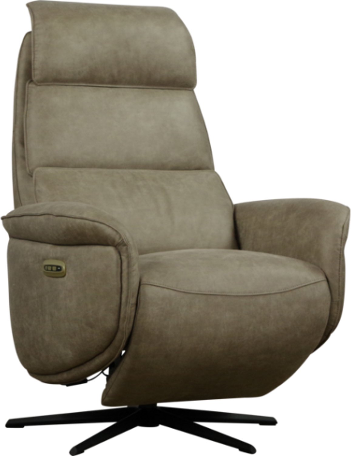 Meubelplaats Elektrische relaxfauteuil Teye Bull Clay 84 met 2 motoren en accu Taupe