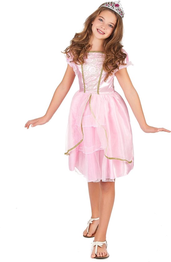 Roze Princess kostuum voor meisjes - 128/134 bol.com