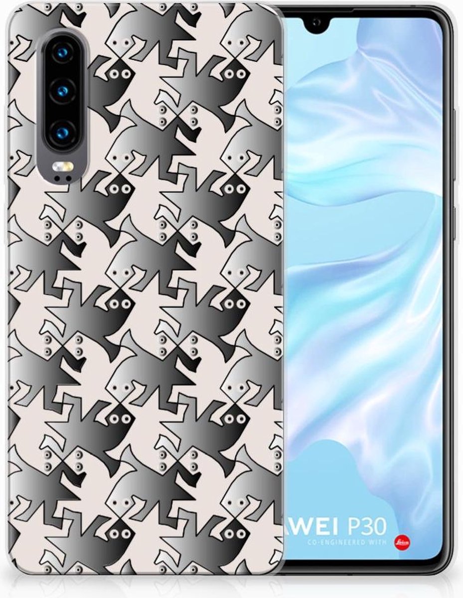 Huawei P30 TPU Hoesje Salamander Grey