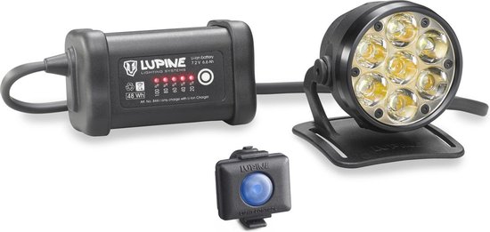 Banzai analyseren elke keer Lupine Lighting Betty R7 - Helmlamp Fiets - LED - Batterij - Zwart | bol.com