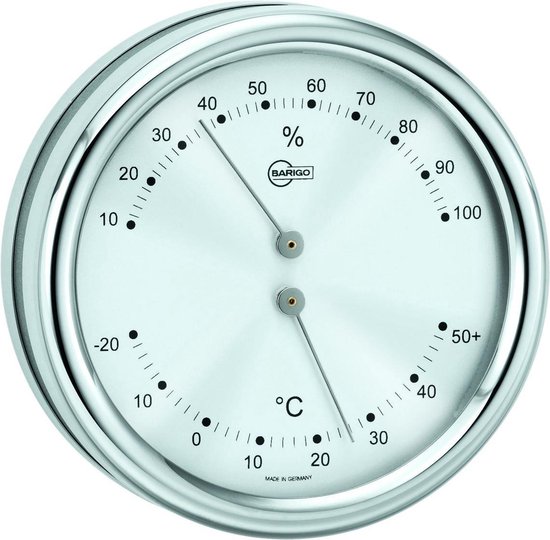Barigo 829 CR scheepsthermometer / hygrometer 10 cm chroom