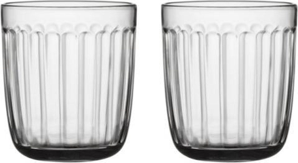 Iittala Raami - Tumbler Glazen Set - Waterglas - Hoge Kwaliteit Glas - Vaatwasbestendig - Transparant - 26 cl - 2 Stuks
