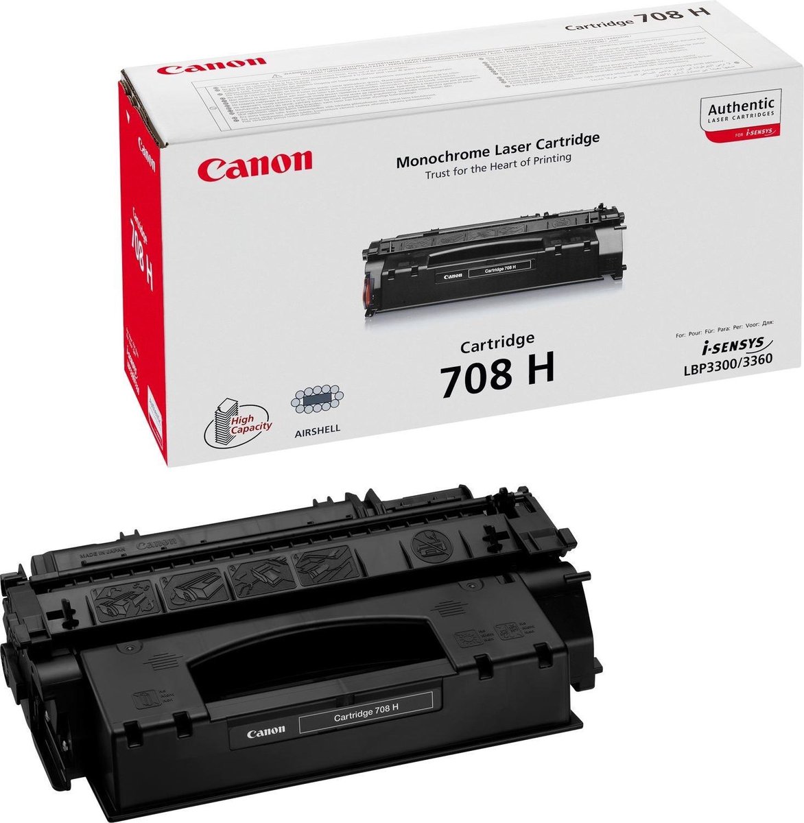 Canon 708H - Tonercartridge / Zwart / Hoge Capaciteit