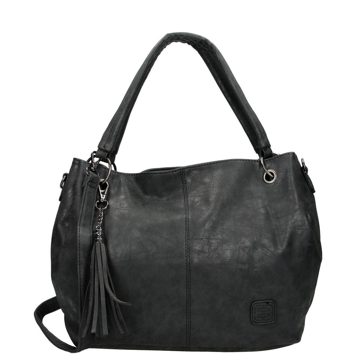Enrico Benetti 15 inch laptop schoudertas Caroline ZWART: 40,5x15x30cm