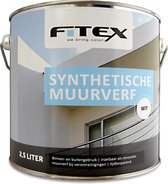 Fitex Synthetische Muurverf 2,5 liter wit