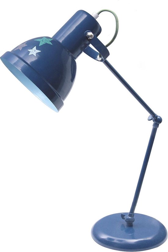 Lief tafellamp bureaulamp blauw ster Teun | bol.com
