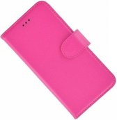 Wallet bookcase luxe hoesje Samsung Galaxy J3 2017 - effen roze