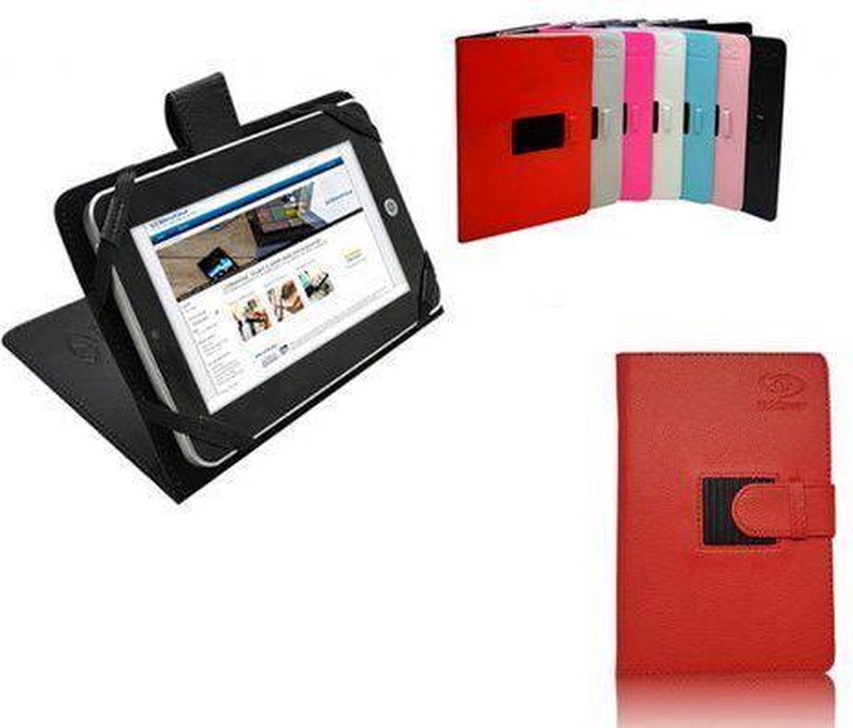 Archos 101 Neon Case, Stevige Tablet Hoes, Betaalbare Cover, Zwart, merk  i12Cover | bol