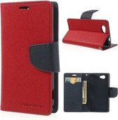 Sony Xperia Z1 Compact Mercury Wallet Stand Case Rood