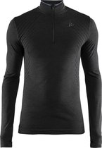 Craft Fuseknit Comfort Zip Sportshirt Heren - Black