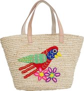 GINGER Raffia Shopper - Strandtas - Bird