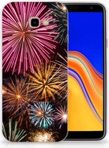 Geschikt voor Samsung Galaxy J4 Plus (2018) TPU Siliconen Hoesje Design Vuurwerk