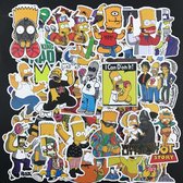 100 Simpsons stickers - Coole creative mix voor laptop, macbook, skateboard, muur, auto etc.