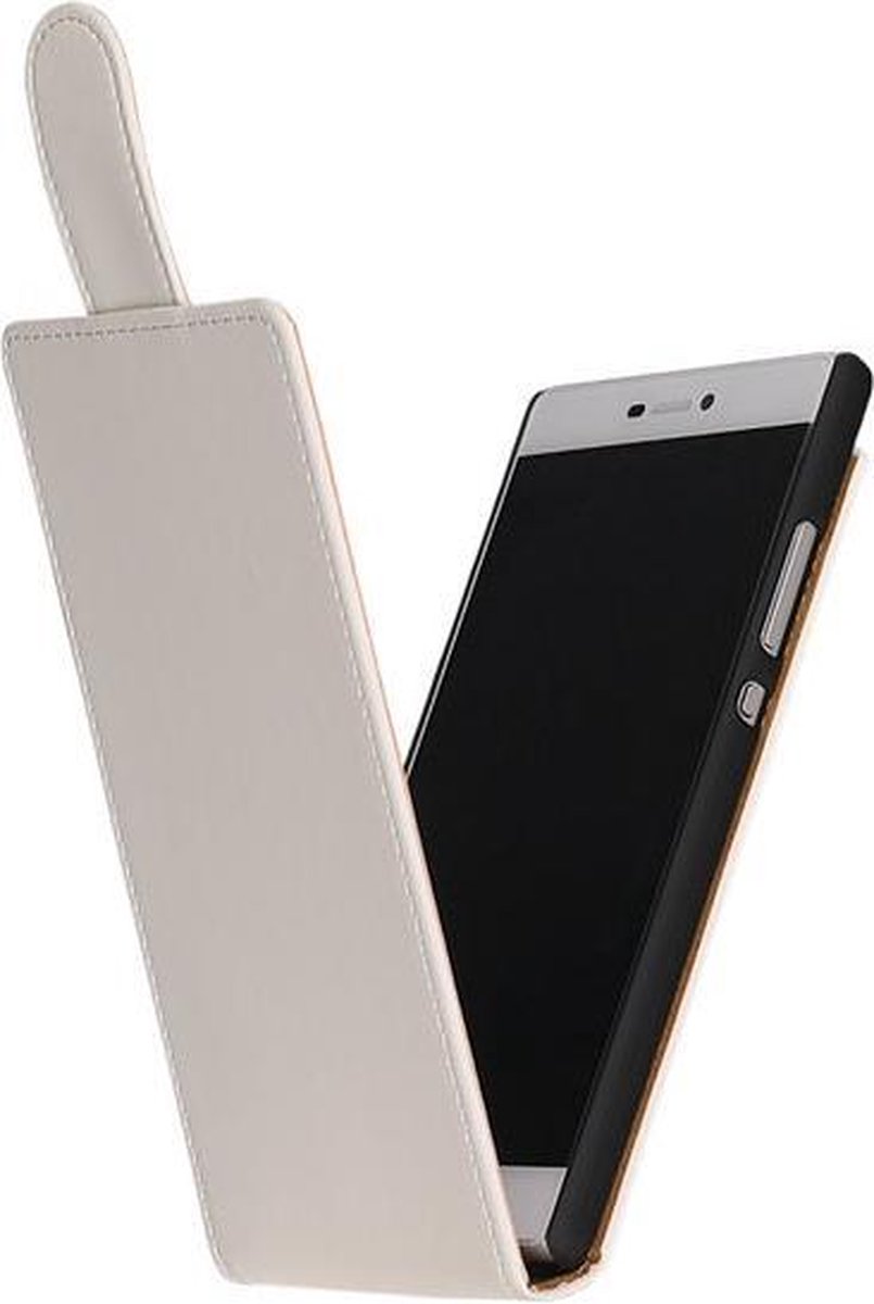 Wit Effen Classic Flip case hoesje voor Samsung Galaxy S3 I9300