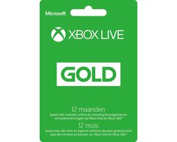 Microsoft Xbox Live Gold Abonnement 12 Maanden - Xbox 360 + Xbox One |  bol.com