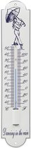 Thermometer emaille paraplu 6,5x30cm