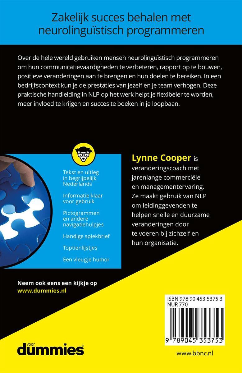Voor Dummies - NLP op het werk voor Dummies | 9789045353753 | Lynne ...