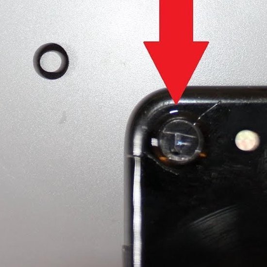IPhone 7 achter camera lens glas + tape -zwart | bol.com