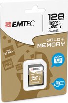 EMTEC SD kaart Gold - Geheugenkaart - SD kaart kopen - Sla alle bestanden en foto's op! 128GB geheugen!