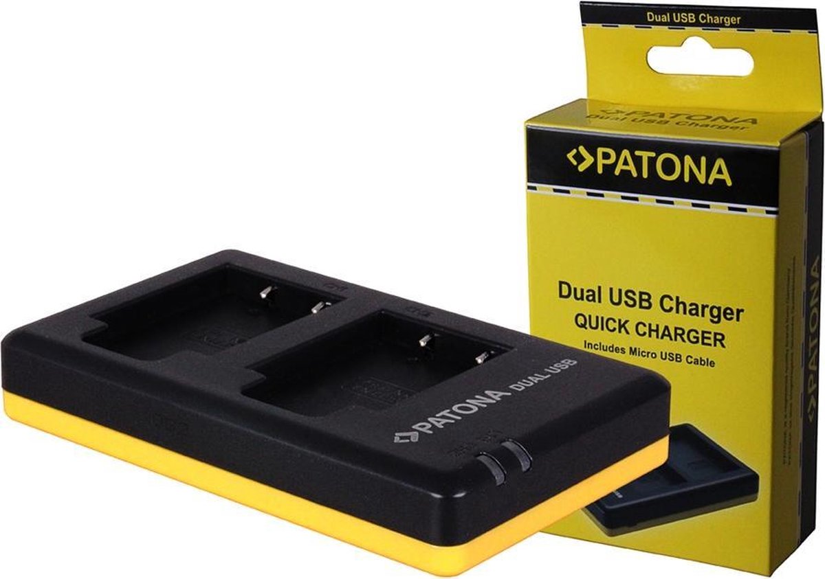 PATONA Dual Quick-Charger voor Nikon EN-EL19, ENEL19