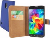 Mobiparts - Blauwe premium booktype hoes - Samsung Galaxy S5