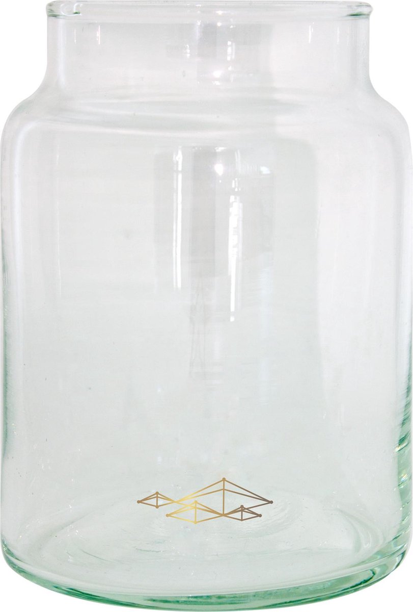 TAK Design Vaas Forest M - Handgemaakt - Glas - Ø10 x 14 cm - Goud