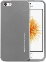 iPhone SE/5S/5 Metallic Jelly hoesje Backcover Grijs