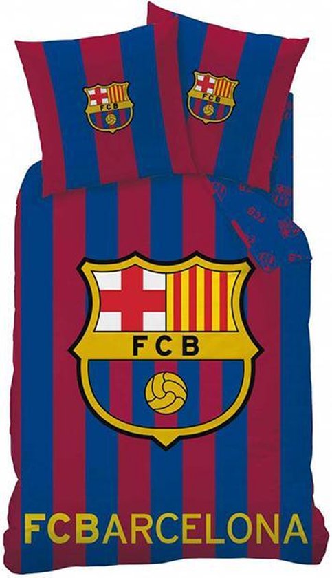 FC Barcelona Logo - Dekbedovertrek - Eenpersoons - 140 x 200 cm