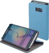 Blauw slim booktype voor de Samsung Galaxy S6 Edge hoes