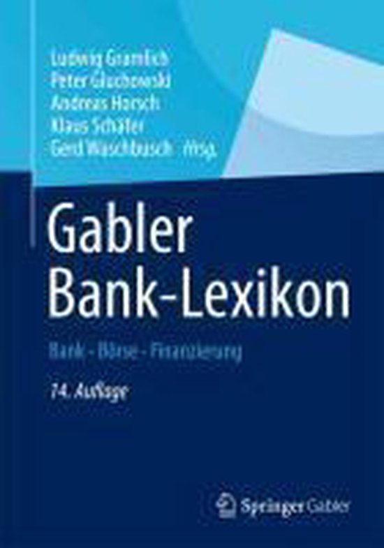 Gabler Banklexikon | 9783834901545 | Boeken | bol.com