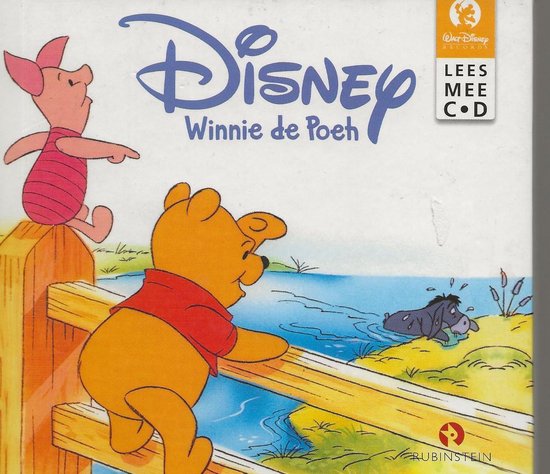 Winnie de Poeh, Piglet en Eeyore bij de waterkant. "Disney Winnie de Poeh LEES MEE CD"
