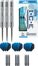 Harrows - ICE 22 gram Knurled grip - dartpijlen - plus 3 sets - dartshafts - en 3 sets - dartflights