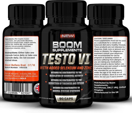 Testosteron booster - 90 capsules - Testo VI - testosterone booster |  bol.com
